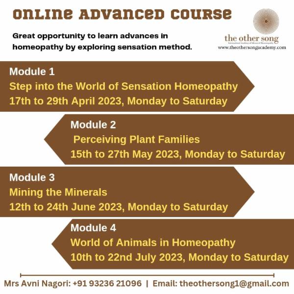 Next Advanced Course Advance Course 1-4